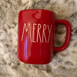 NWT MERRY Rae Dunn Red Mug